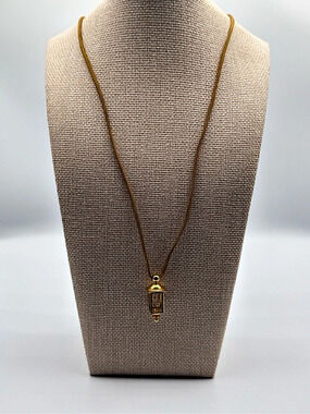 Gold-Tone Lantern Pendant Necklace